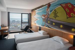 Postel nebo postele na pokoji v ubytování Hotel Campus 90 - Free Parking