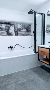 Koupelna v ubytování Premium Loft im Szeneviertel, WLAN, Smart TV, Parklplatz