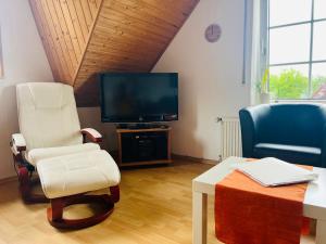 TV/Unterhaltungsangebot in der Unterkunft GLÜCKSHAUS Ferienwohnung