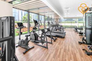 Fitness centrum a/nebo fitness zařízení v ubytování Keysplease New 1 BR Apt Business Bay, Zada Tower