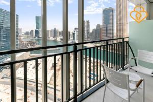 Balkón nebo terasa v ubytování Keysplease New 1 BR Apt Business Bay, Zada Tower