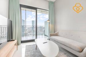 Posezení v ubytování Keysplease New 1 BR Apt Business Bay, Zada Tower