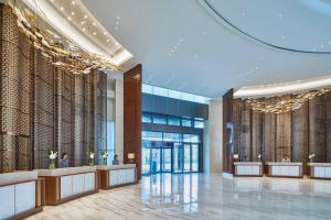 a rendering of the lobby of a hotel at Marriott Jeju Shinhwa World Hotel in Seogwipo