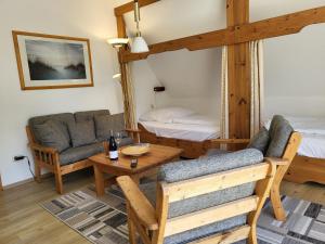 Posezení v ubytování Ferienwohnung "Neptun" im Haus Tjark