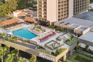 an aerial view of a resort with a swimming pool at Sheraton Santo Domingo in Santo Domingo