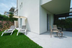 Vonkajšia záhrada v ubytovaní Hotel Palazzo del Garda & Spa