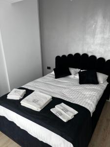 Ένα ή περισσότερα κρεβάτια σε δωμάτιο στο Apartament Anisia Infiniti Resort & Spa +26 φωτογραφίες