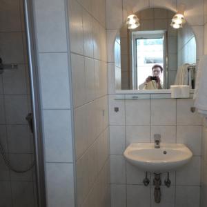 Koupelna v ubytování Gästehaus Hoffmann