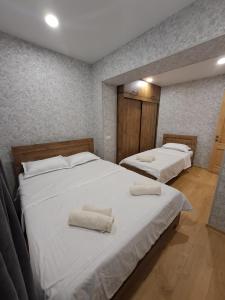 Postel nebo postele na pokoji v ubytování Two bedrooms apartment "Kitesa"