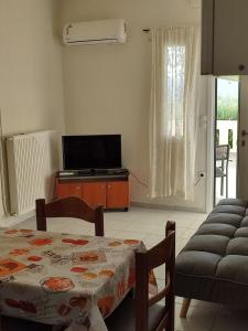 TV a/nebo společenská místnost v ubytování Kassandra Garden Residence