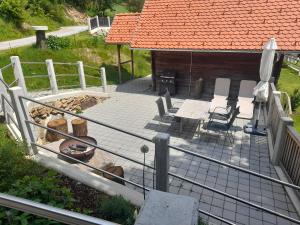 Balkon oz. terasa v nastanitvi Ferienhütte Zetzhirsch
