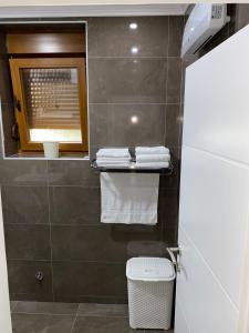 BilećaにあるApartman JOVANAのバスルーム(トイレ、タオル付)が備わります。