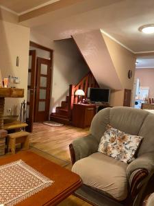 una sala de estar con un sofá y una mesa en Vila Vasilije, en Žabljak 34 fotos más