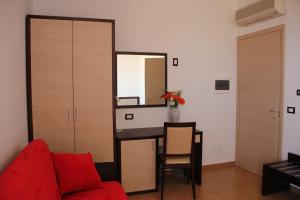 Istumisnurk majutusasutuses Albergo Perseo