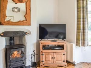 A television and/or entertainment centre at Ty Dyfnant Cottage