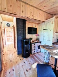 Kuchyň nebo kuchyňský kout v ubytování La Cabane d'Ode