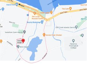 a map of the city of saranoogaanoogaanoogaanoogaanoogaanoogaanoogaanooga zoo at Avarua Escape, Rarotonga in Avarua