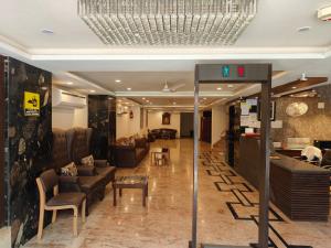 Posezení v ubytování THE GRACE HOUSE Paharganj
