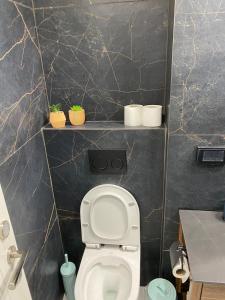 Vannituba majutusasutuses בוטיק בהרי הקסטל