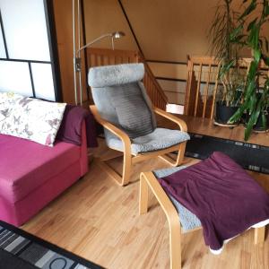 Posezení v ubytování Naturnära enkel rum B&B i Uppsala Ramstalund