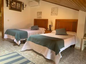 a bedroom with two beds in a room at Casa Hermi in Arenas de San Pedro