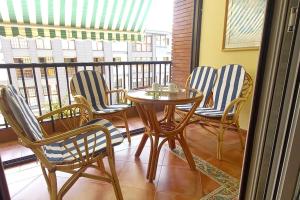 Balkoni atau teres di Apartamento Miramar