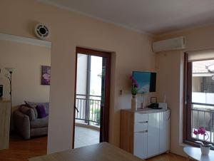 TV a/nebo společenská místnost v ubytování Apartment Lila