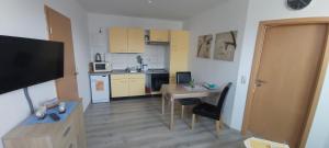 Kuchyň nebo kuchyňský kout v ubytování Ferienwohnung Stolz