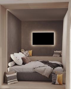 Postel nebo postele na pokoji v ubytování TRIO Apartments in the Center of Harrachov