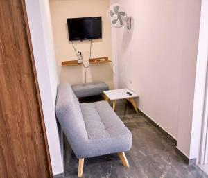 TV a/nebo společenská místnost v ubytování Paradisíaco Apt 360º Palmira