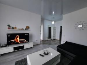 Un televizor și/sau centru de divertisment la Mamaia Apartament Bucurie si Liniste
