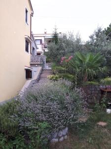 a stairway leading up to a building with plants at APARTMAN ROSEMARY in Rijeka