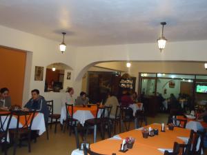 ห้องอาหารหรือที่รับประทานอาหารของ Hotel Plaza San Carlos