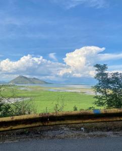 a view of a field of grass and a body of water at Skadar Lake Apartment Nikola I in Virpazar