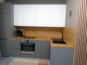 Kuchyň nebo kuchyňský kout v ubytování Apartment Walter