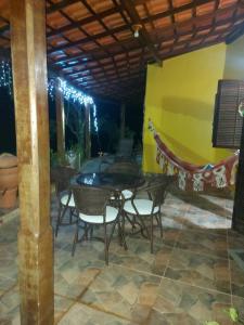 Patio nebo venkovní prostory v ubytování Recanto Casa Amarela
