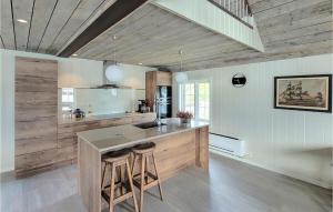 Kuchyň nebo kuchyňský kout v ubytování Beautiful Home In Vikebygd With Wifi