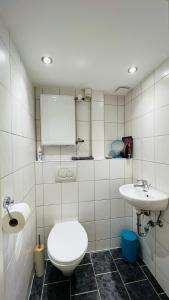 Koupelna v ubytování Großes und helles Innenstadt Apartment - Ferienwohnung + 15 fotografií