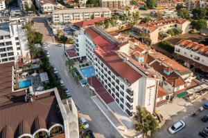 an aerial view of a city with buildings at Arbatt Marmaris Hotel in Marmaris