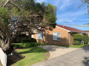 a house with a tree and a driveway at Location, Location, Location! Walk to beach & town in Mornington