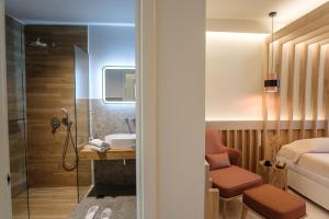 Koupelna v ubytování Bourtzi Hotel