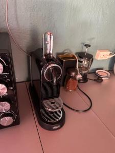 a blender sitting on top of a counter at Lunvig Romantic country house by the sea in Kristiansand, Søgne in Kristiansand