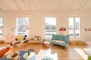 Posezení v ubytování Pop-Zen Penthouse Madrid