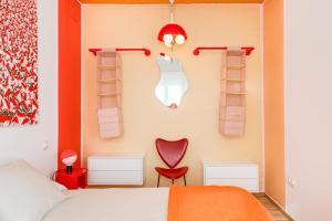 Postel nebo postele na pokoji v ubytování Pop-Zen Penthouse Madrid