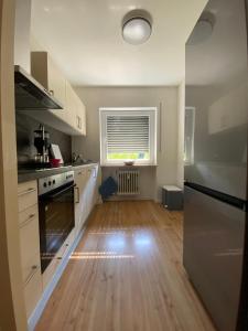 Kuchyň nebo kuchyňský kout v ubytování Ferienwohnung Stiefelmühle