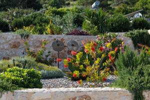 a garden with colorful flowers and plants at Villa Vito in Hvar