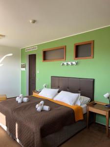 Ένα ή περισσότερα κρεβάτια σε δωμάτιο στο Hotel Beroun Golf Club