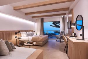 Posezení v ubytování Coriva Beach Hotel & Bungalows
