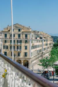 a view from a balcony of a large building at Kouketa Luxury in Corfu Town