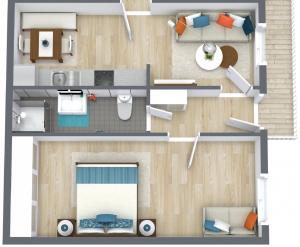 Plán poschodí v ubytovaní Haus Marion